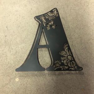 Letter A metal wall decoration